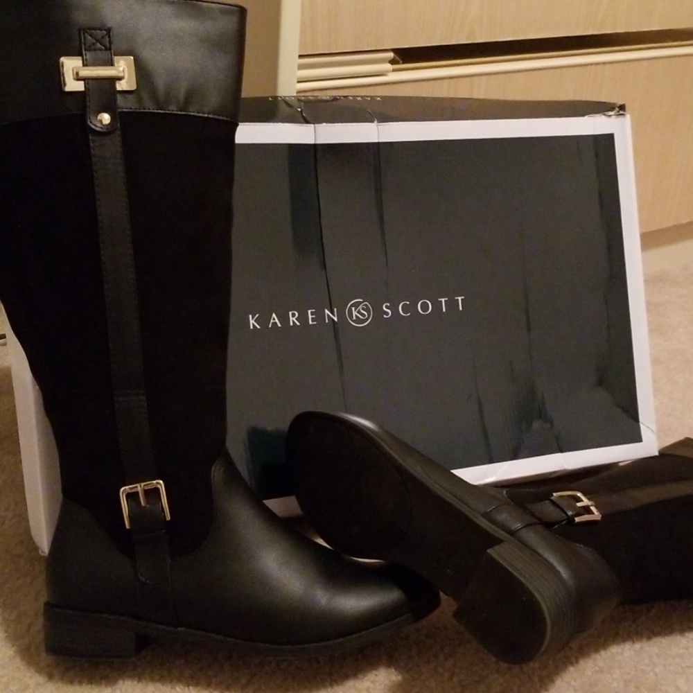 Karen Scott black boots